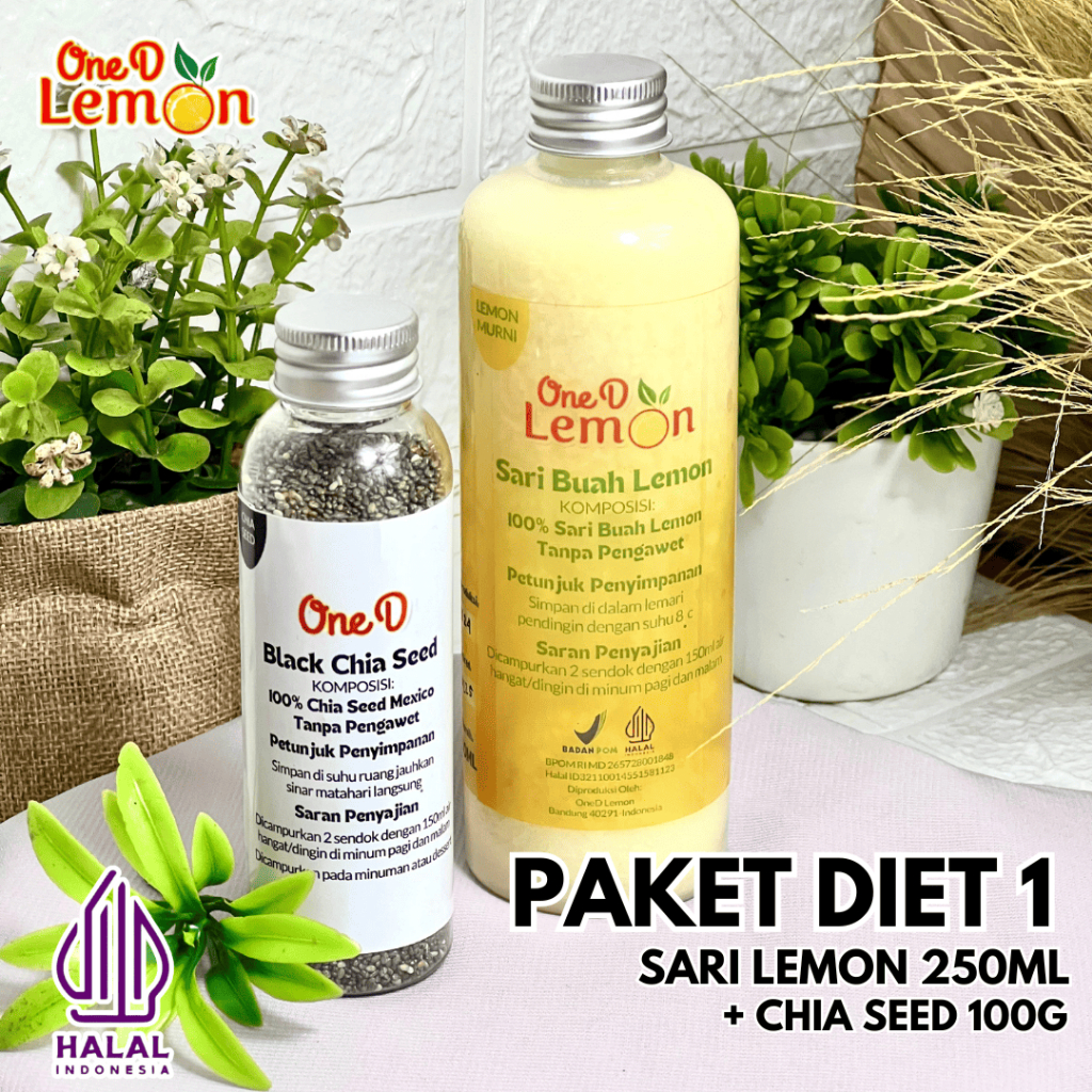 

Paket Hemat Sari Lemon Murni Biji Chia Seed Organik Sudah Bersih Tanpa Campuran