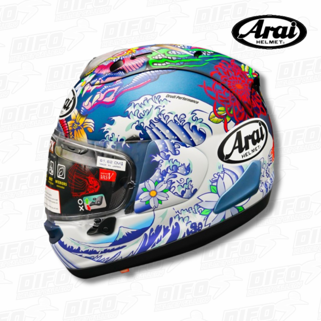 Helm Arai RX7X Oriental Flat Blue SNI Original
