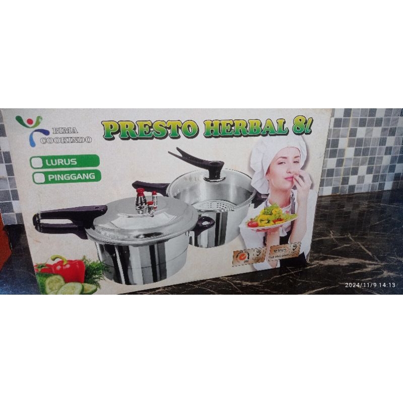 presto herbal 8L bima cookindo  (baru)