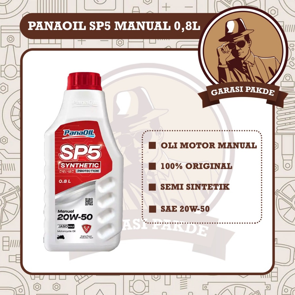 Panaoil SP5 20W-50 Manual 0,8L - Oli Mesin Motor Manual Original