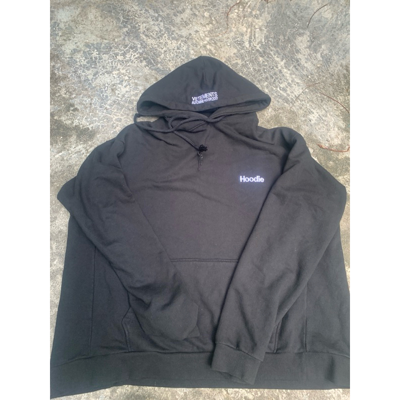 hoodie VETEMENTS definition hoodie second BU