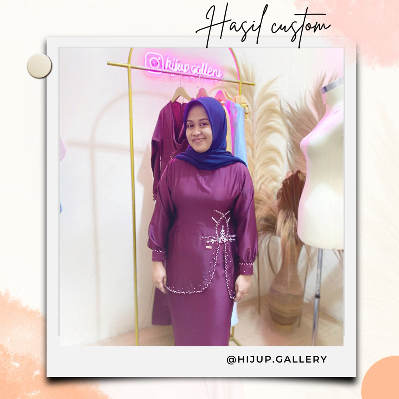 JASA JAHIT DRESS CUSTOM /  BRIDESMAID / COUPLE LEBARAN / WISUDA