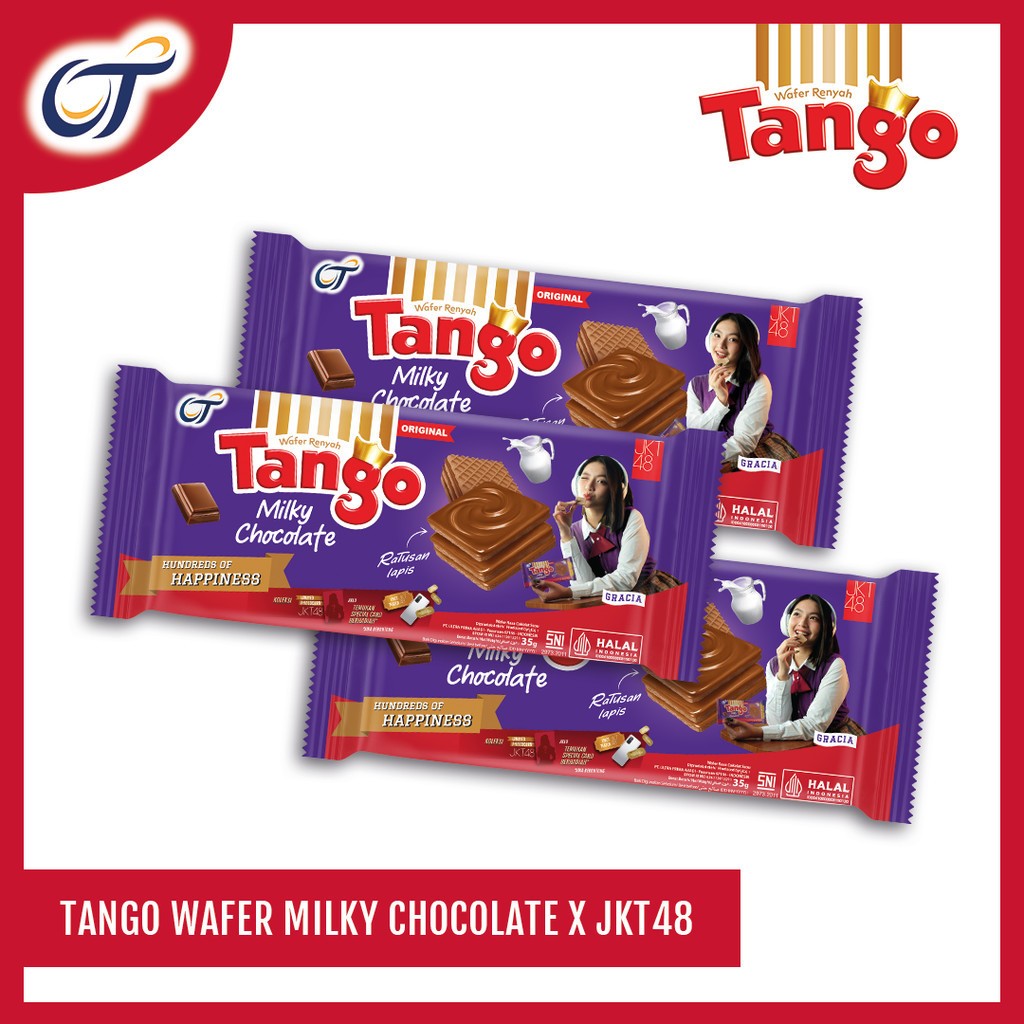 

TANGO WAFER MILK CHOCOLATE 110GR BELI 2 GRATIS 1 KHUSUS BANDED SELAMA PERSEDIAAN MASIH ADA