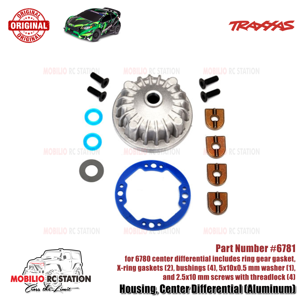 Traxxas Part #6781 Metal Housing Center Differential for 6780 RC Ford Raptor Hoss Rustler Slash Stam