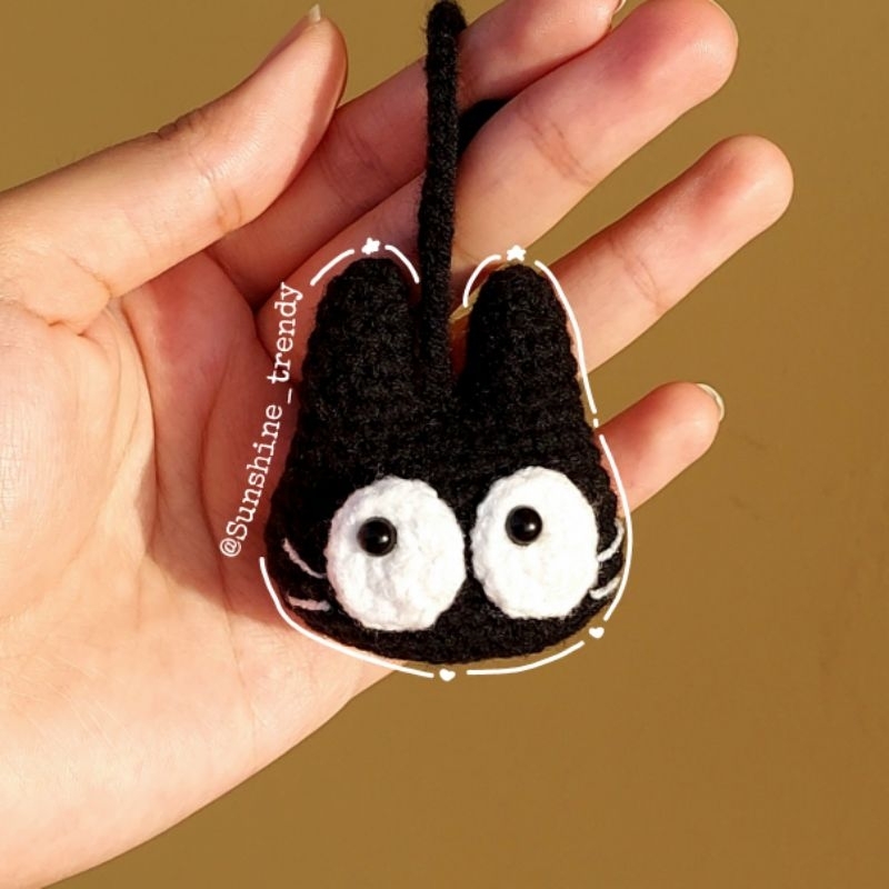 Amigurumi Jiji Cat Ghibli Keychain