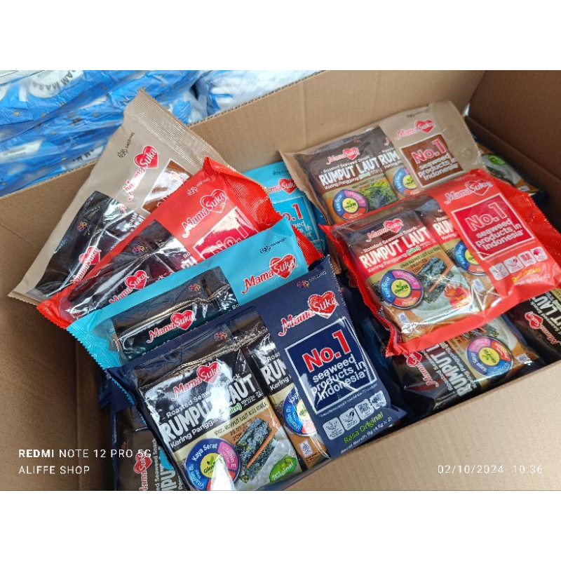 

3 Bungkus / 6pcs x 4,5gr Mamasuka Rumput Laut Panggang Rasa
