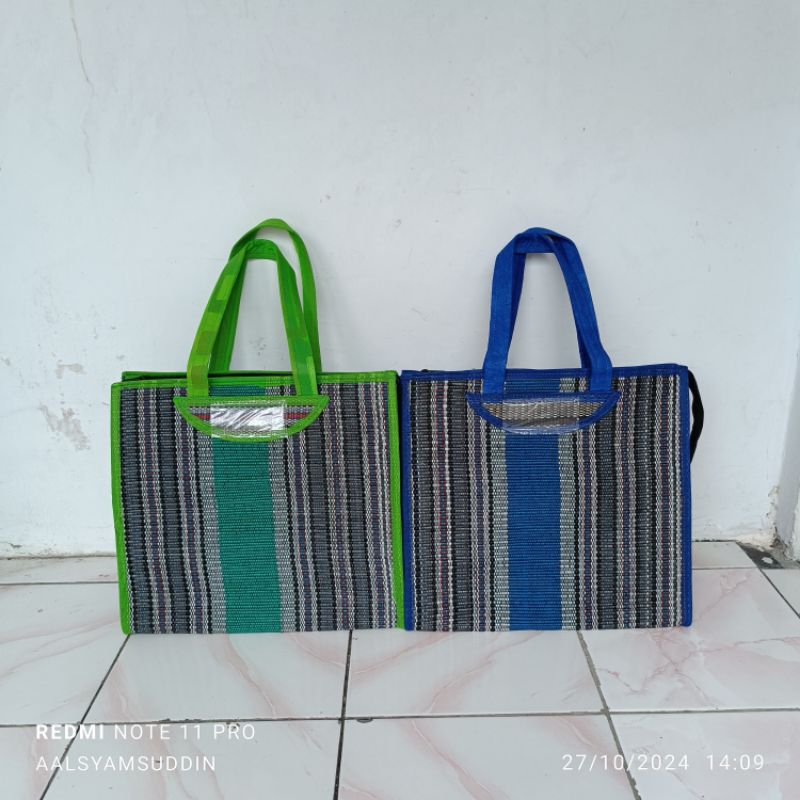 Tas Tenun Tikar Muat Beras/Gula 16 Kg - Tas  Belanja