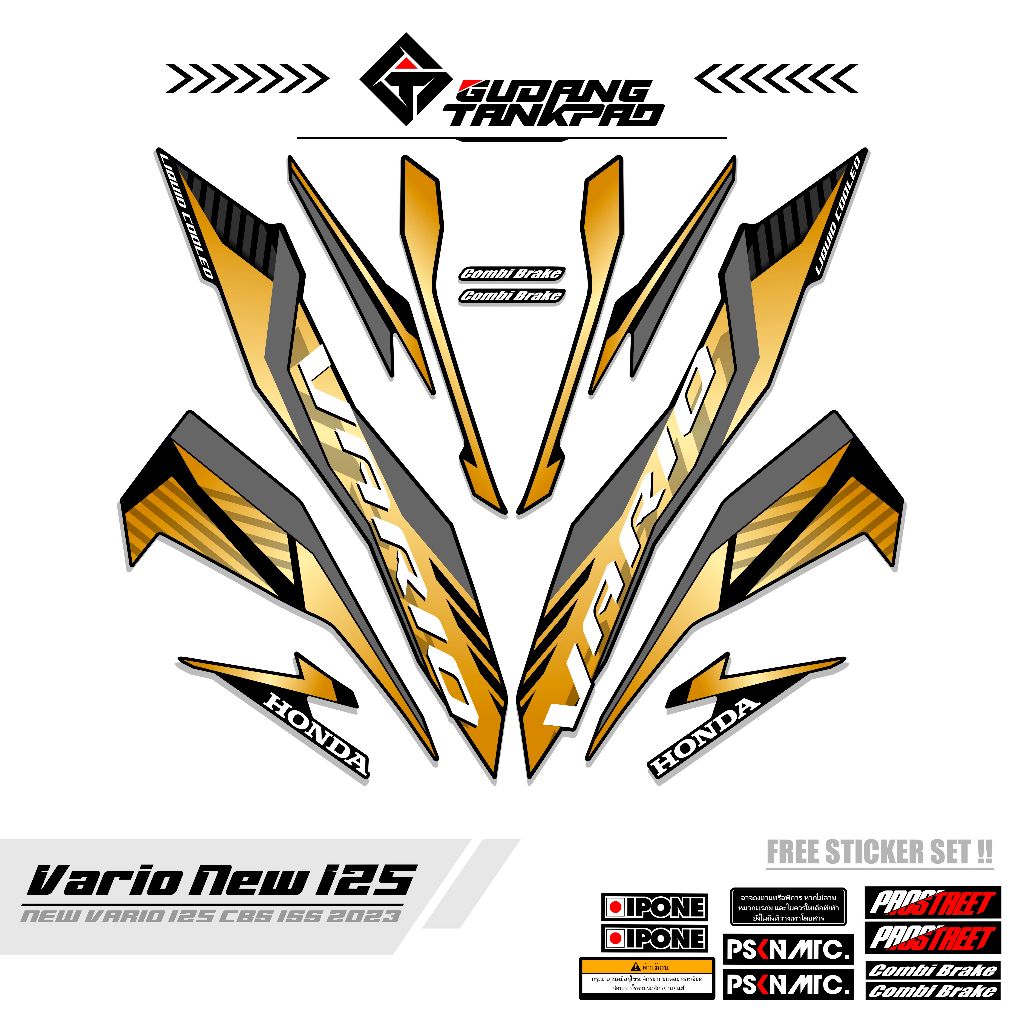 STRIPING VARIO 125 NEW CBS MTF 1 / STIKER STRIPING SET VARIO 125 NEW / VARIO 125 / VARIO CBS