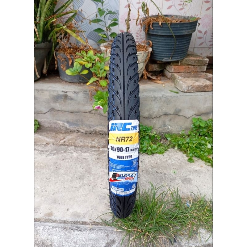 Ban Irc Nr72 70/90-17 Tubetype / Bukan Tubeles ban Montor Astrea Revo Vega Supra Jupiter Satria ban 