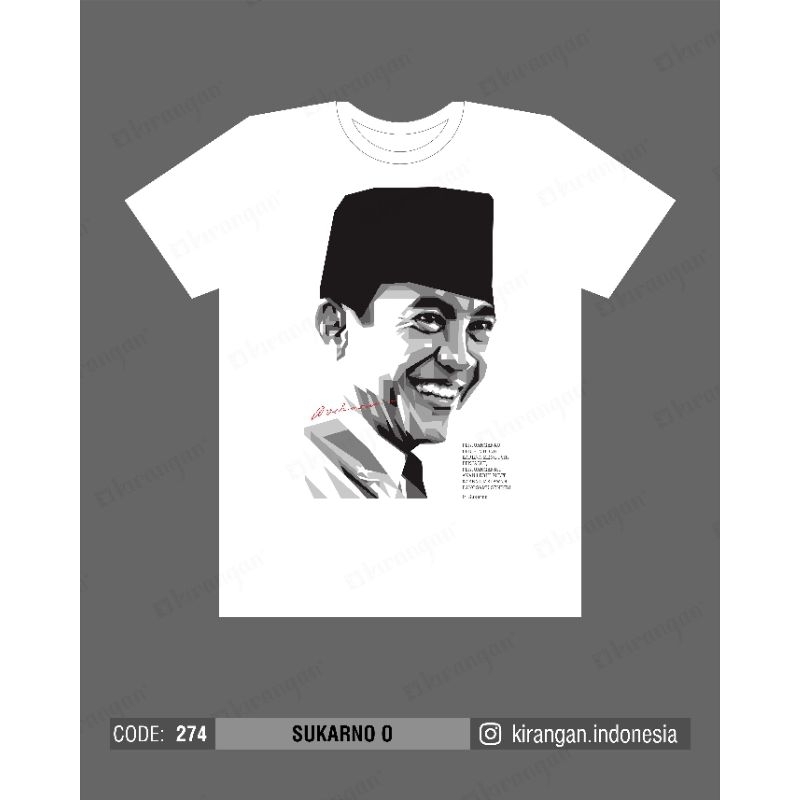 Kaos Kirangan Sukarno O