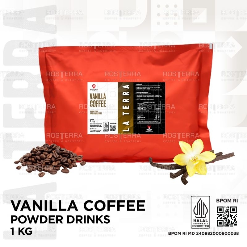 

Powder Premium Vanilla Coffee Drink Bubuk Minuman Rasa Vanila kopi 1kg La Terra