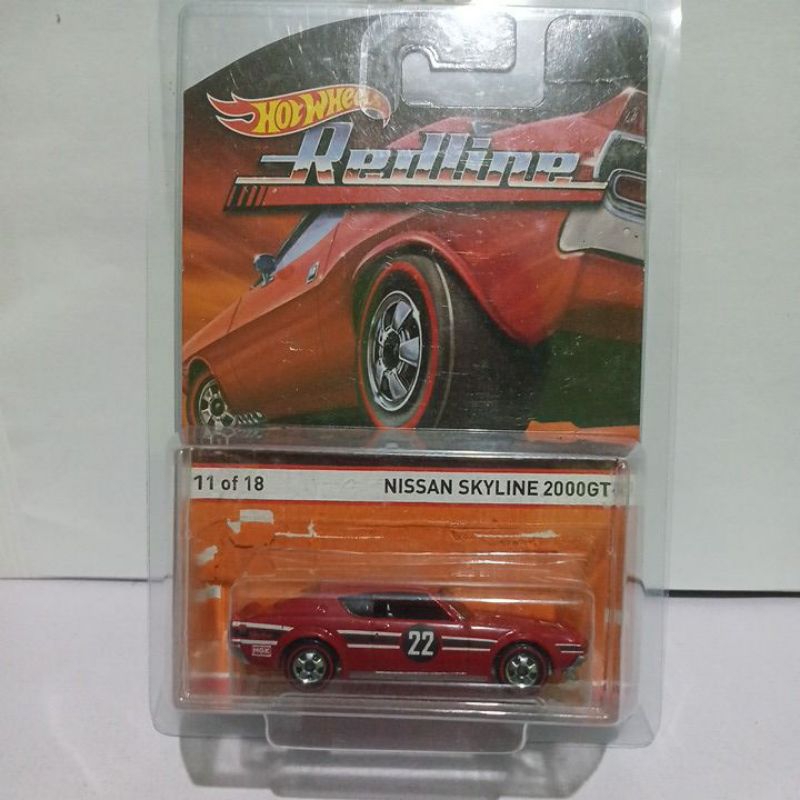 Hotwheels Nissan Skyline 2000GT-R Redline tampo 22 anggap LOOSE