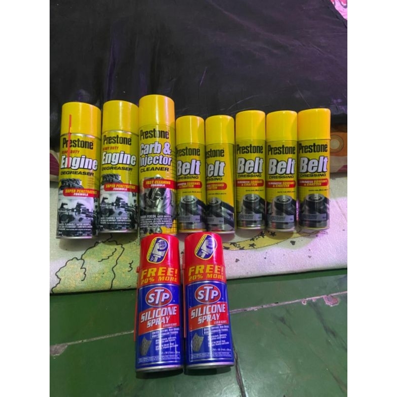 prestone carb & injector , prestone belt