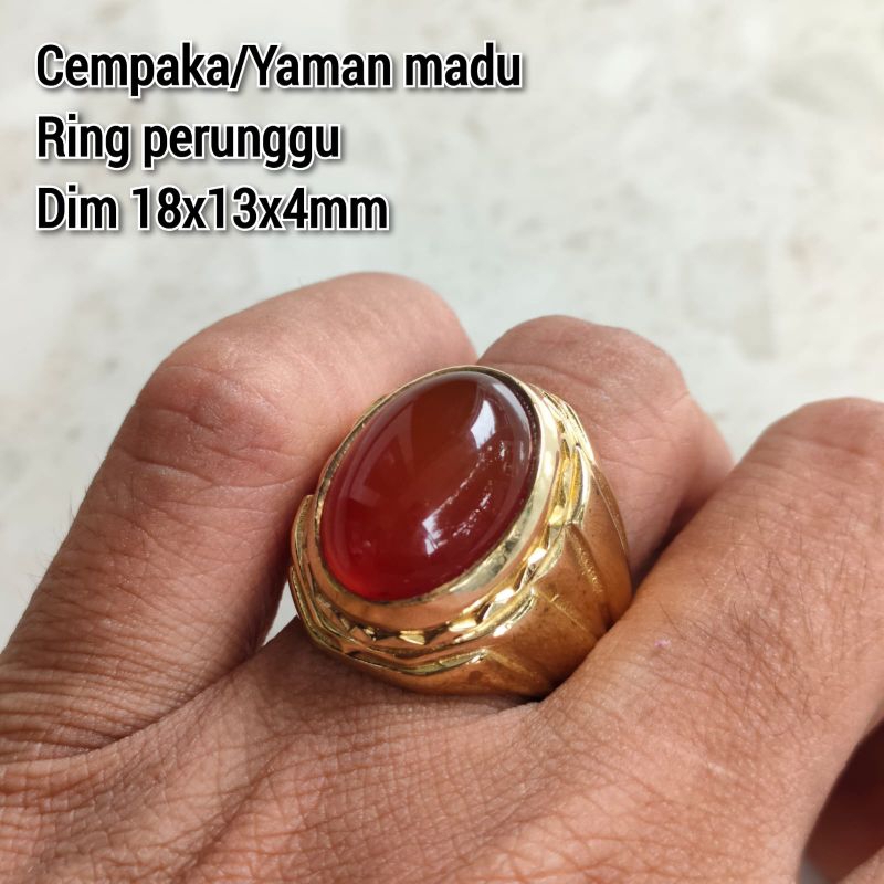 CINCIN PRIA BATU CEMPAKA YAMAN MADU RING PERUNGGU