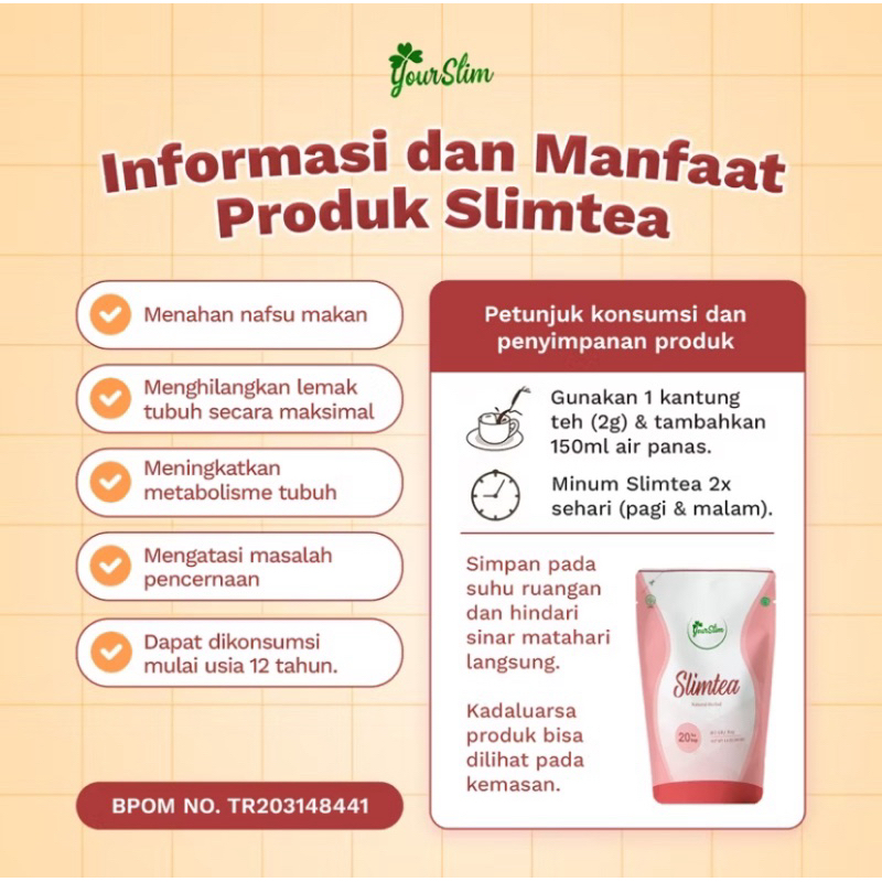 

YOURSLIM SLIMTEA | SLIMMING TEA BEST SELLER