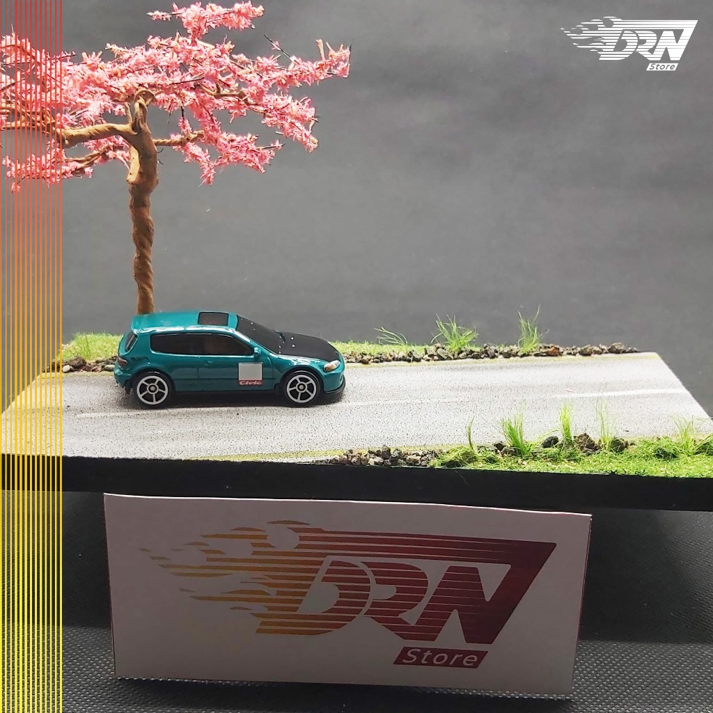 DIORAMA JALAN JEPANG SAKURA DIECAST 1:64