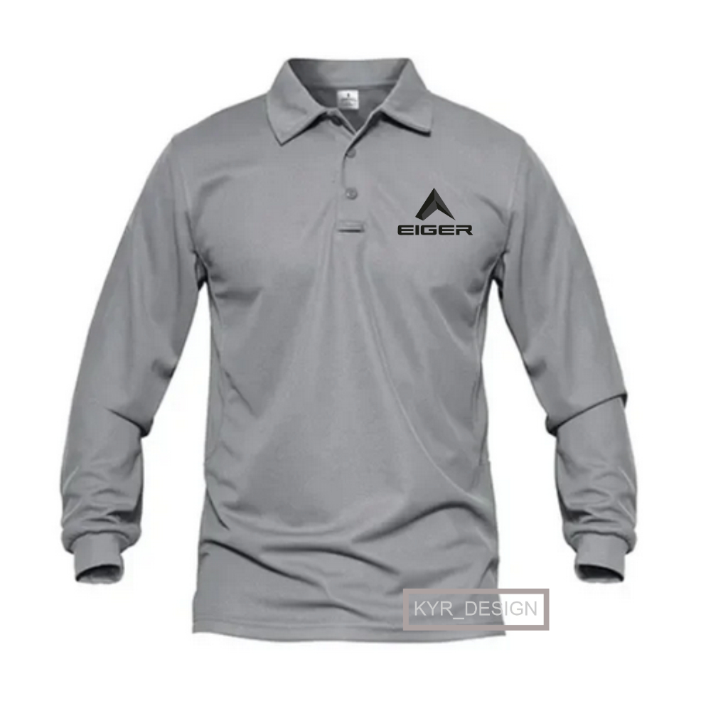 KAOS POLO SHIRT LENGAN PANJANG LOGO 1205 PREMIUM BRANDED/KAOS KERAH PRIA DAN WANITA LENGAN PANJANG