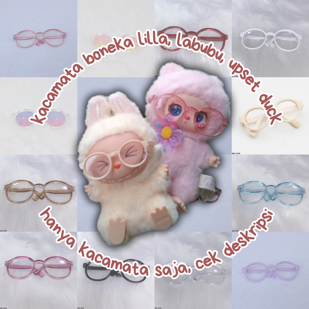 [READY STOCK] Kacamata doll 20cm 10cm / kacamata upsetduck labubu lilla bao ao