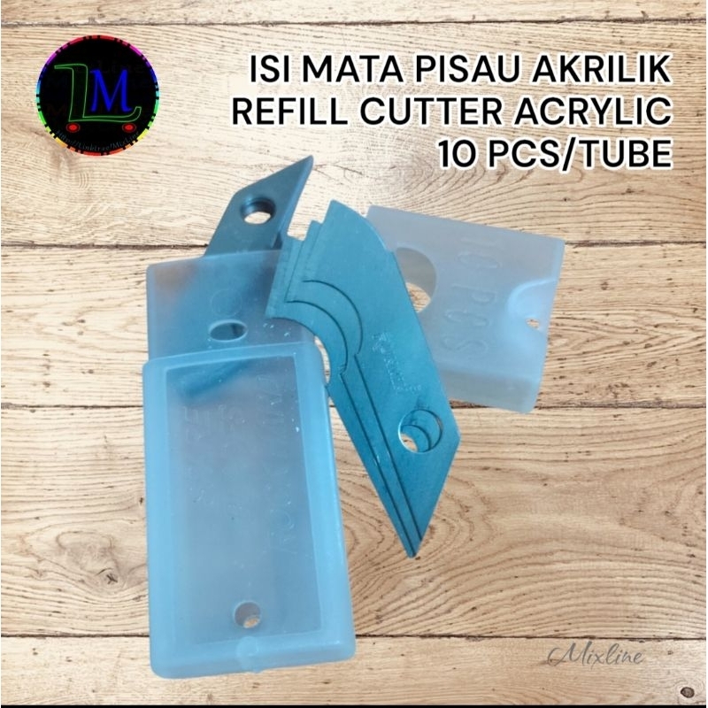 

Refill Cutter Acrylic Isi Mata Pisau Akrilik 10pcs/tube