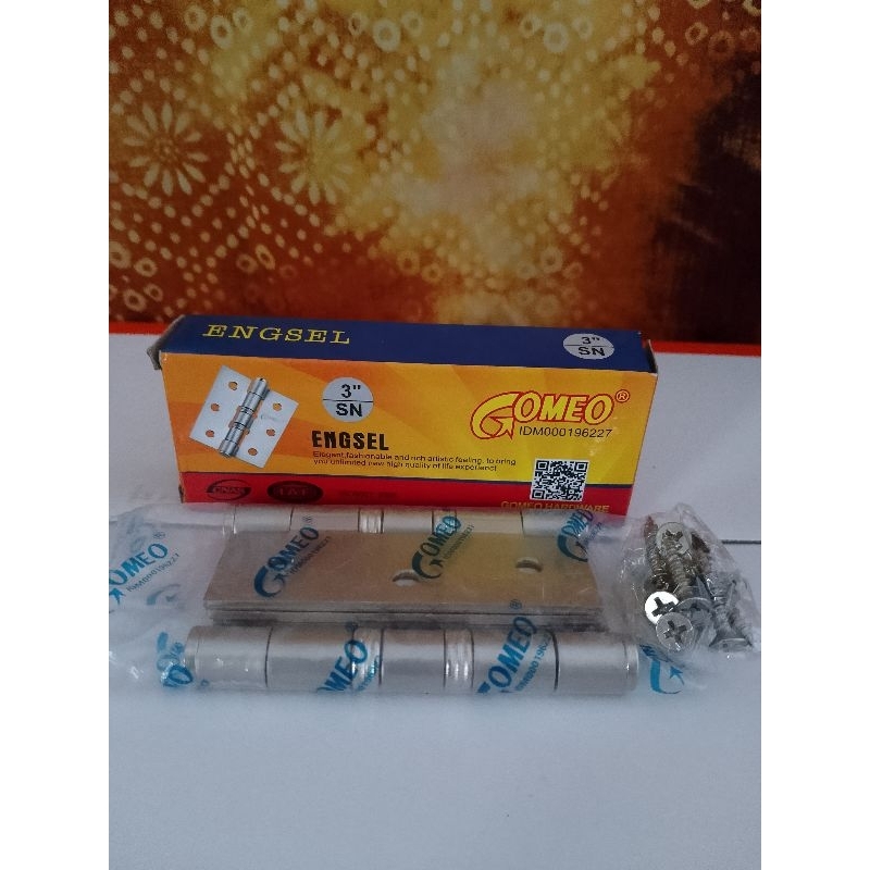 Engsel Jendela Pintu Gomeo/Engsel Tebal Gomeo 3" SN/Engsel Lubang 3