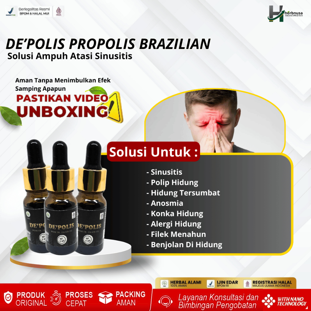 Obat Tetes Polip Hidung Sinusitis Hidung Tersumbat Anosmia Alergi Hidung Benjolan Di Hidung Konka Hi