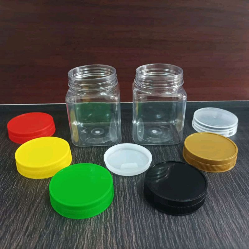 Jar Toples Kotak 200 ml Clear PET Isi(50pcs)/ / Toples Plastik 200 ml / Toples Plastik Kotak 200 ml,