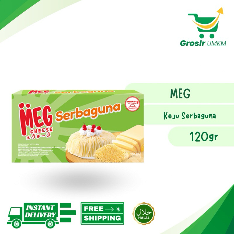 

Grosir UMKM - MEG Cheese Serbaguna 120gr Premium Keju