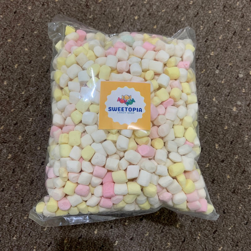 Marshmallow kiloan murah tube warna 1/2kg (500gr)