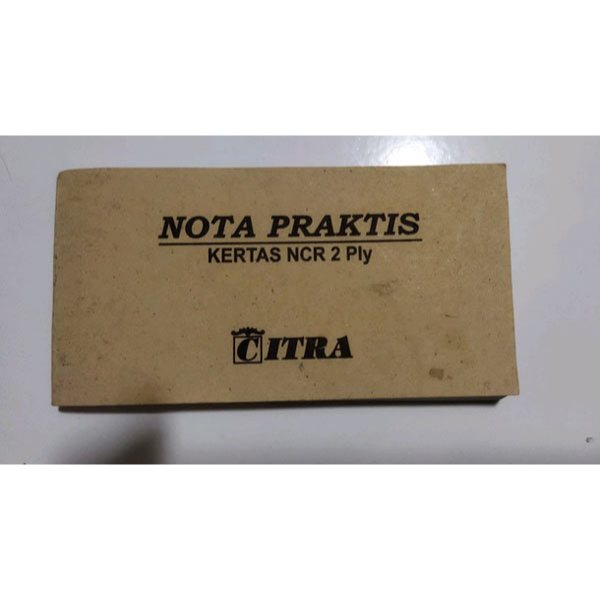 

Nota Tunai Kontan Cash Praktis NCR 2 Ply Isi 100 Lembar Kecil Mini ( Jual 4 Pcs )