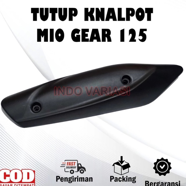 Tutup Cover Knalpot Yamaha Mio Gear 125 Hitam