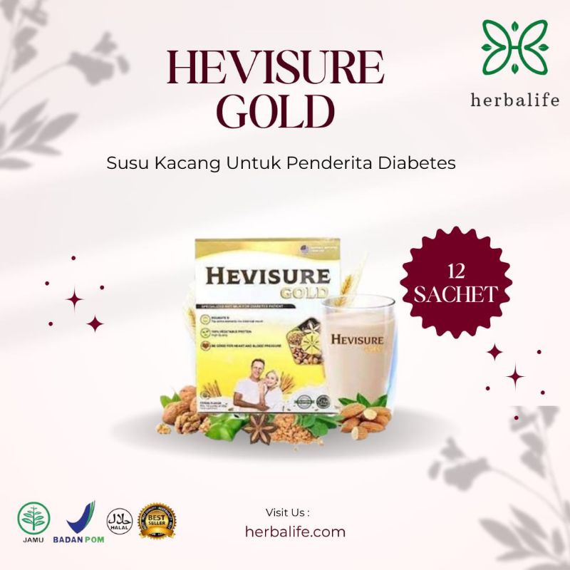 

HEVISURE Gold Milk Susu Obat Diabetes Dan Kencing Manis Pankreas Insulin Original