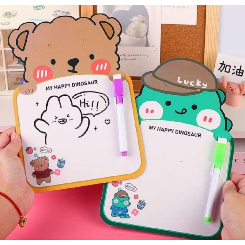 

Papan tulis mini anak karakter lucu papan tulis anak free spidol bisa di hapus papan tulis