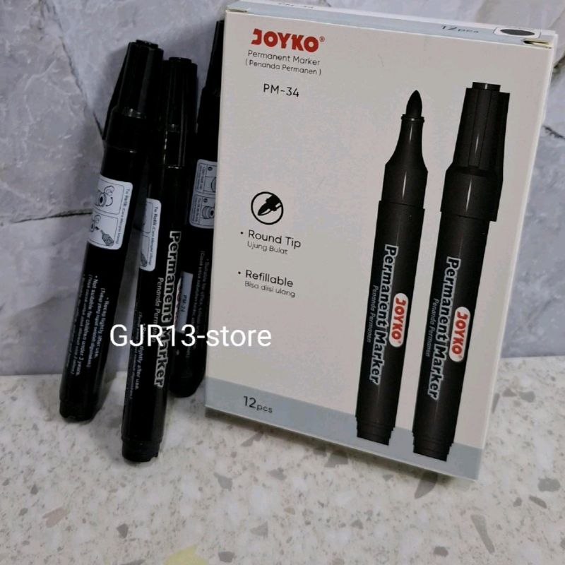 

Spidol permanen marker PM-34 hitam joyko