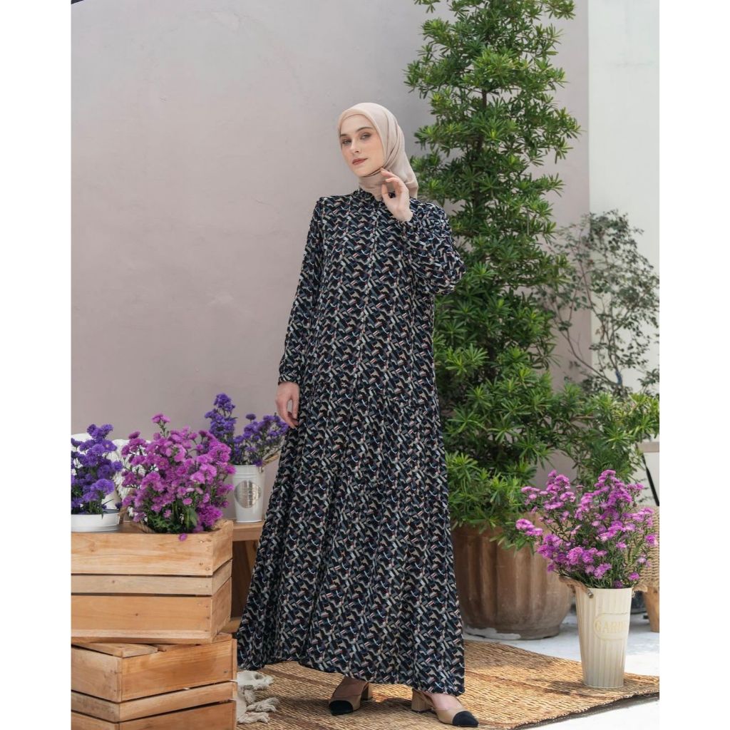 Heaven Lights - Safeea Dress - Dress Motif Wanita Muslim
