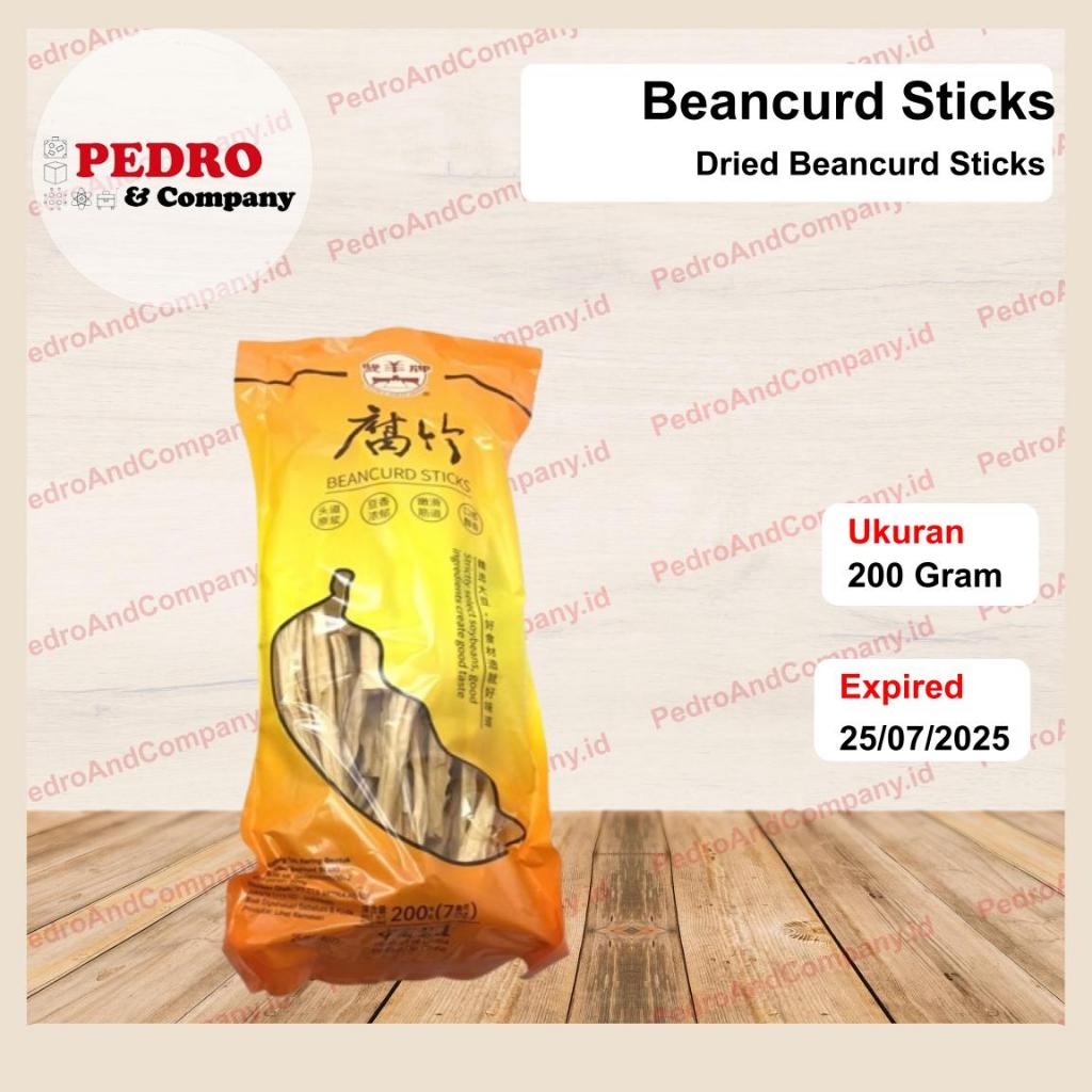 

Double sheep brand BEANCURD STICKS 200 gram kembang tahu kering