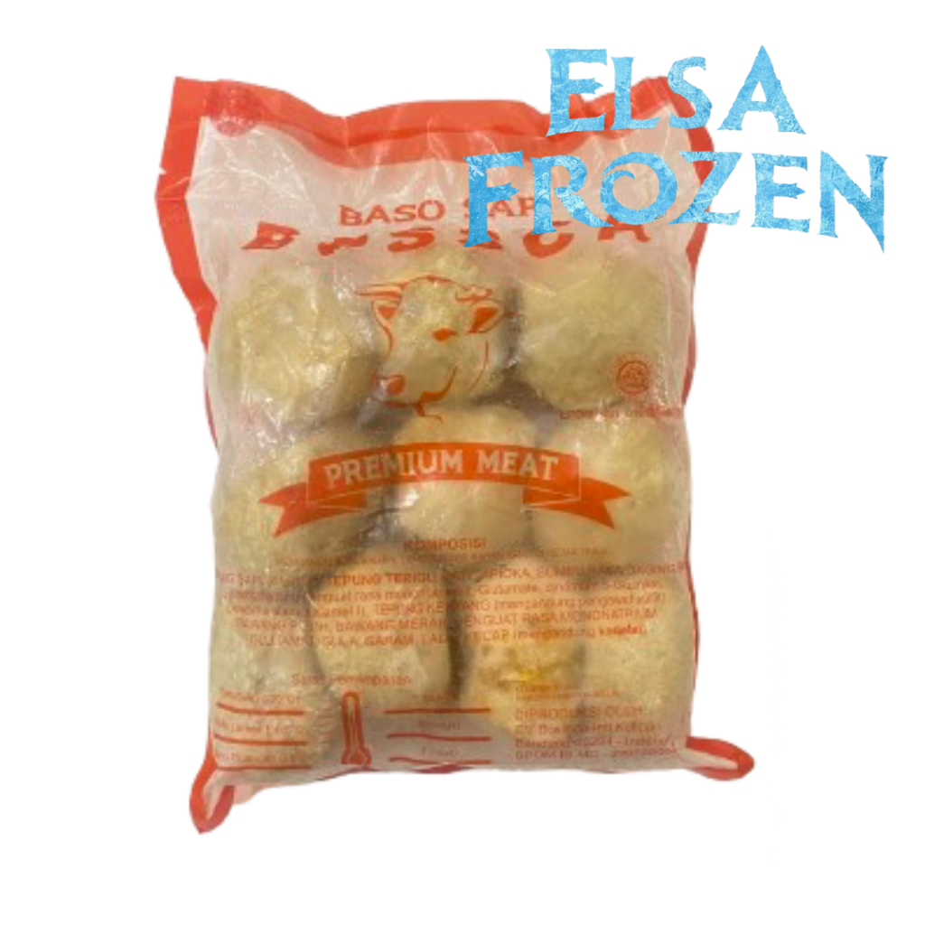 

BOSSCA BAKSO DAGING ISI RAWIT 500GR ISI 10 / BAKSO SAPI RAWIT