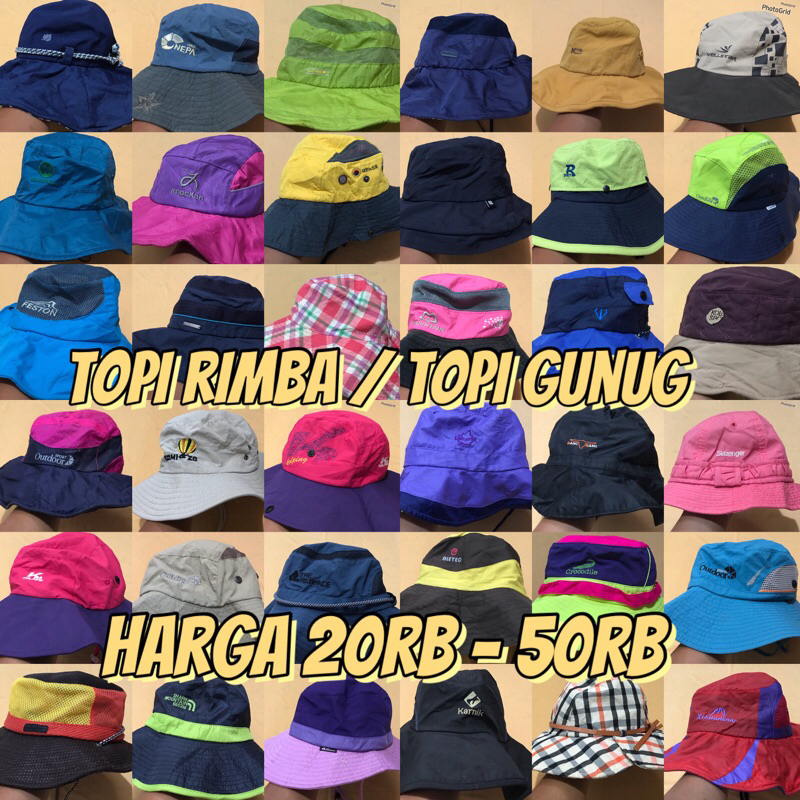 TOPI RIMBA / TOPI GUNUNG SECOND MURAH MERIAH