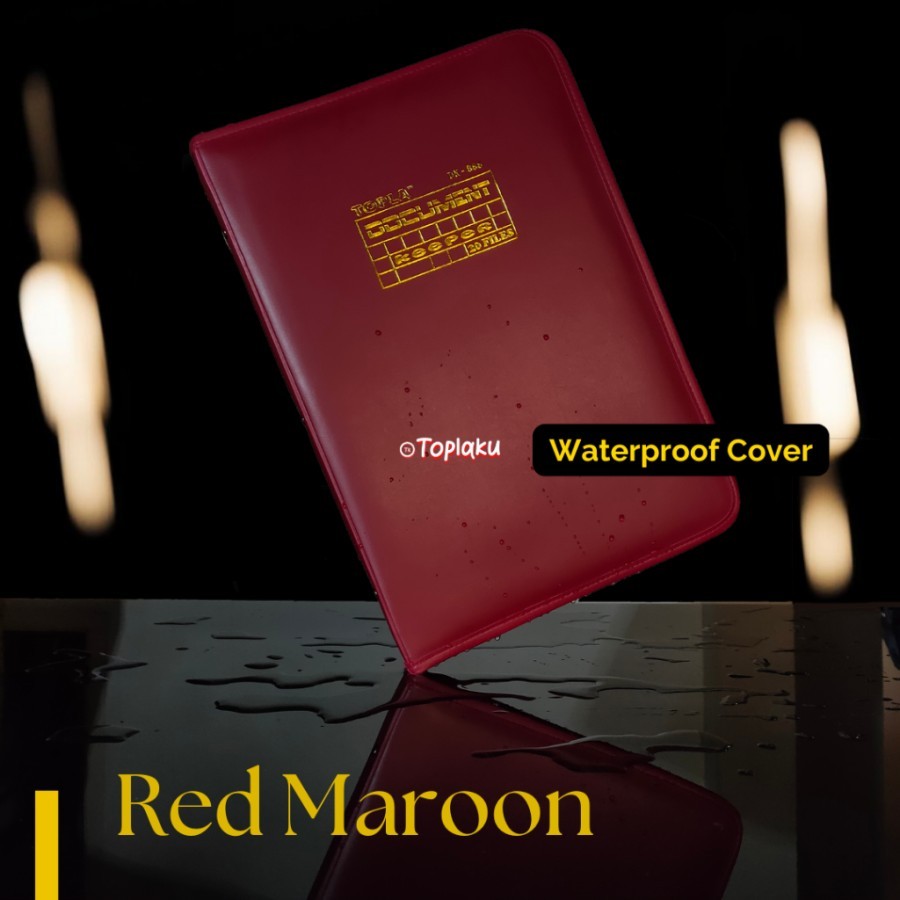 

Topla Map Dokumen Keeper Resleting Anti Air Kulit / Map Document Keeper F4 (Folio) RB9