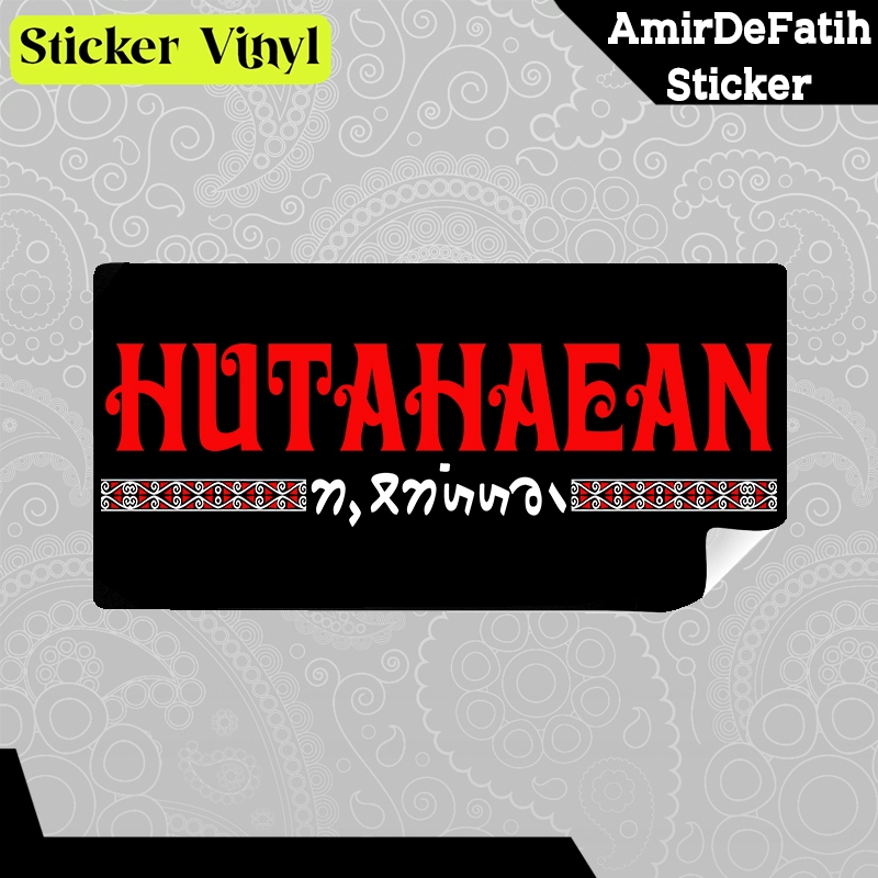 

Stiker Sticker Marga Batak HUTAHAEAN Bahan Vynil Tahan Air Bisa Custom Satuan Amir De Fatih