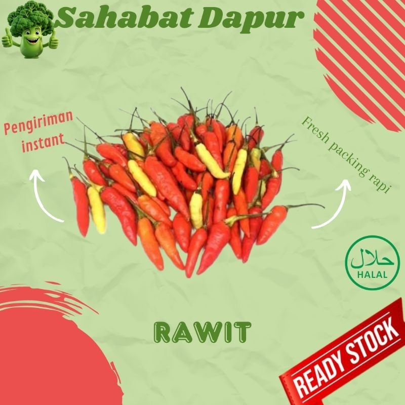 

cabe / cabai Rawit burung / cabe setan - sayuran segar - Sahabat dapur Delivery