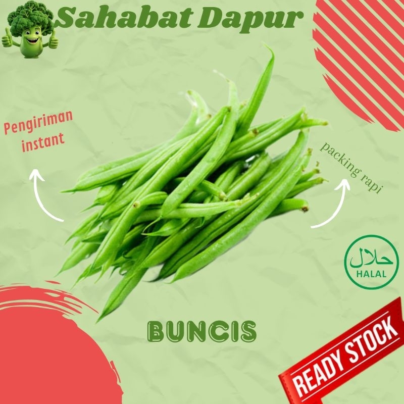 

buncis - sayuran segar dan fresh - sahabat Dapur Delivery