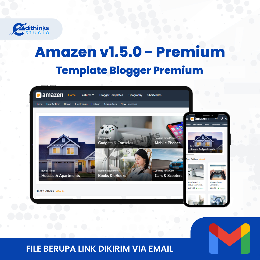 Template Blogger Amazen v1.5.0 | Template Blogger Premium