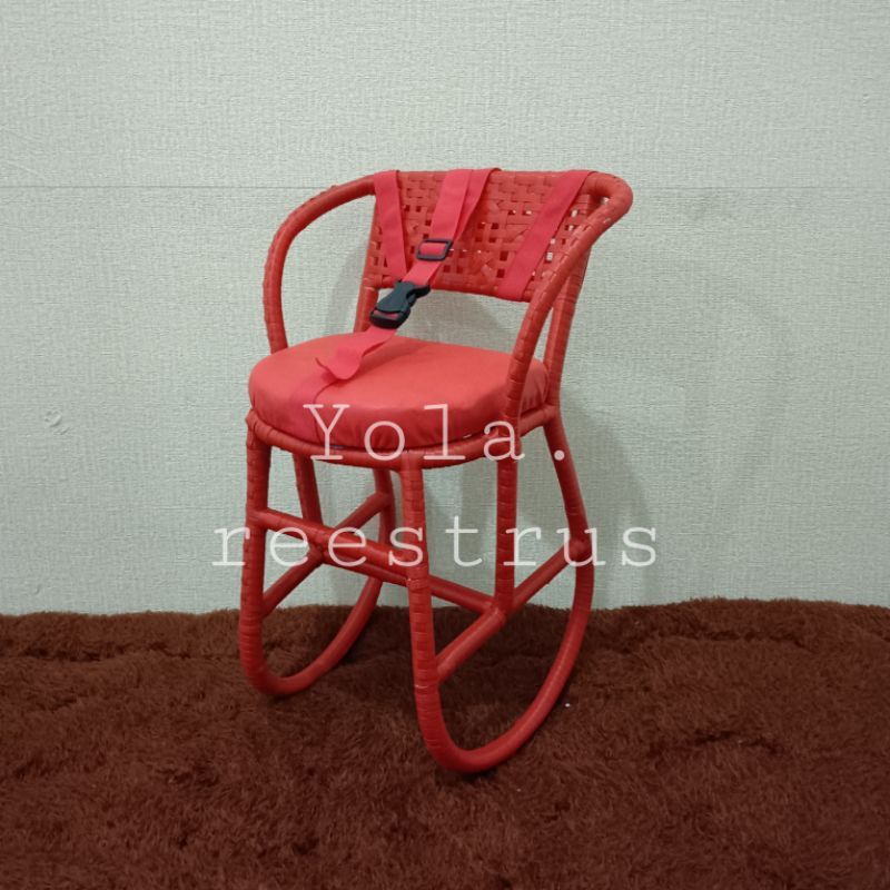 RK Boncengan Anak Motor Bebek / Kursi Rotan Dudukan Bayi Kereta Bergigi / Dudukan Balita Kreta