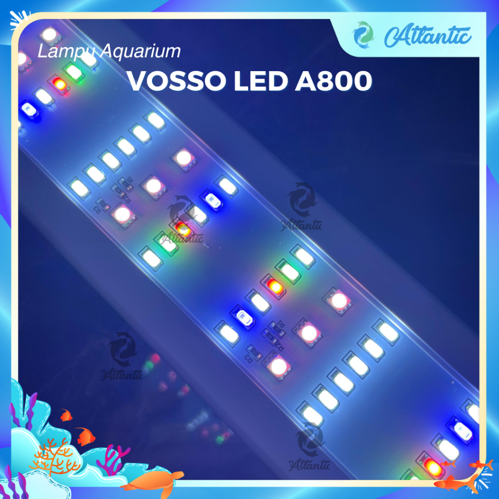 Vosso LED A300 30-40 cm Lampu LED Aquarium Aquascape Atas Gantung A 300