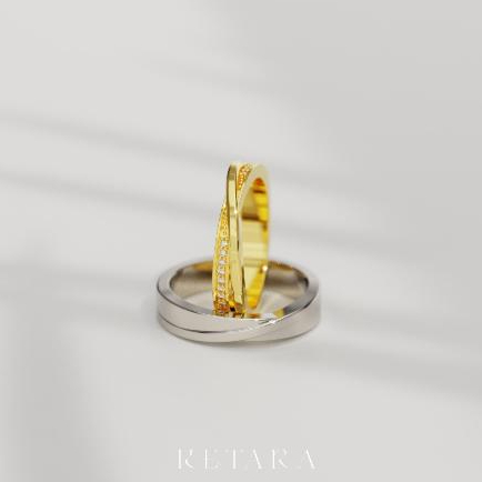 Cincin Kawin Tunangan Cincin Tunangan Cincin Couple Perak Silver Ketara Jewelry