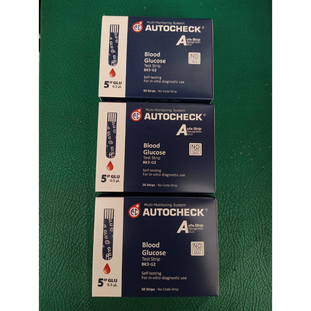 Strip Autocheck Glucose Isi 50pcs/Strip Autocheck Gula Darah isi 50 pcs