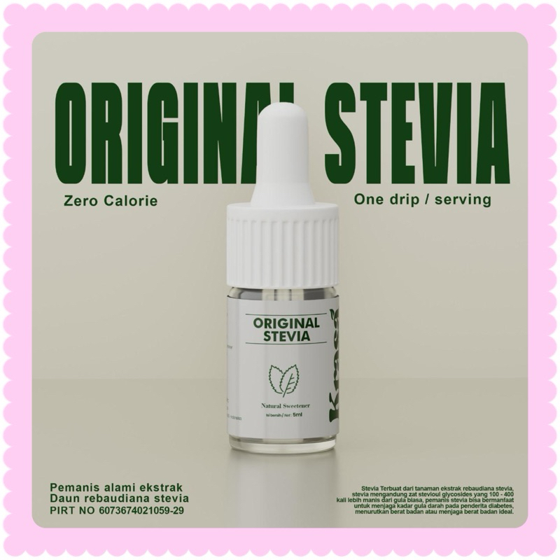 

KRASA STEVIA ORIGINAL NATURAL PEMANIS -5ML dan 15ML