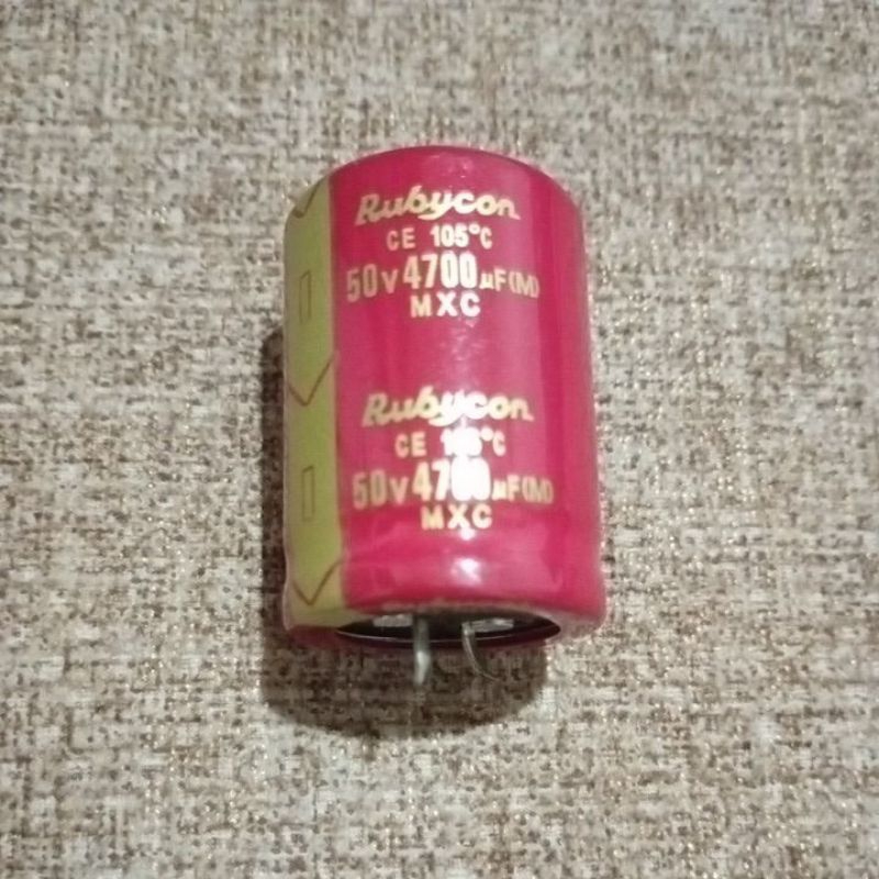 Capasitor Kapasitor C4700 uF 50V Rubycon