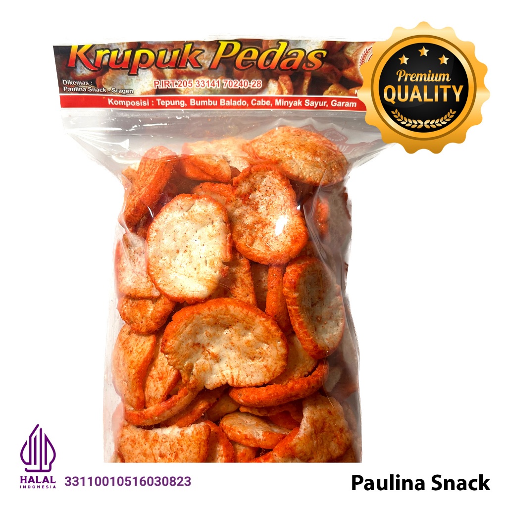 

Krupuk Pedas Tongkol Bulat / Krupuk Pedas Paulina Snack