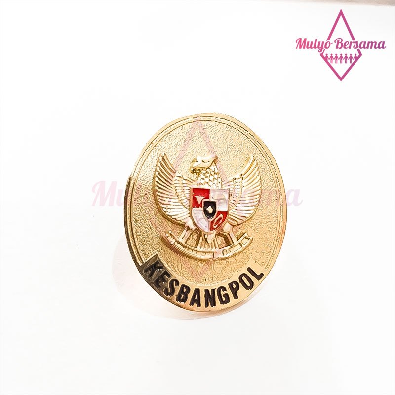 Pin Garuda Kesbangpol Oval Bros Pin Oval Kesbangpol Murah - Mulyo Bersama